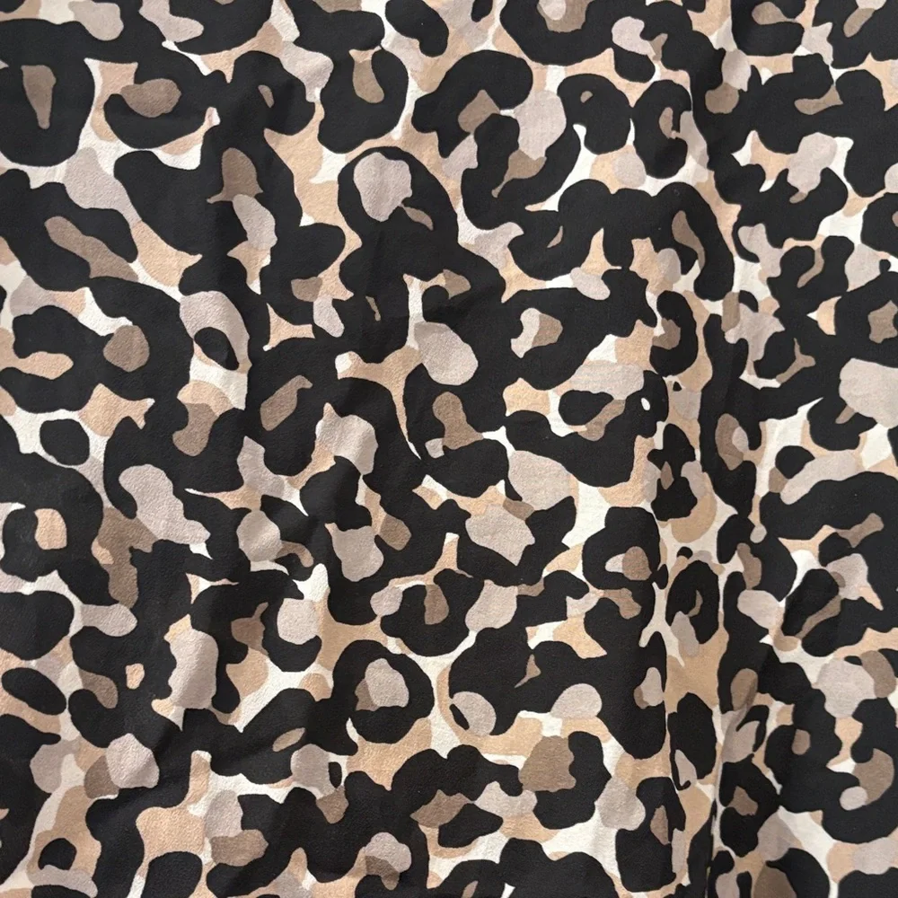 Loft | Leopard Print Puff‎ Sleeve Top